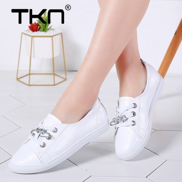 tkn autumn white shoes women flat leather shoes female lace up ladies comfort white board shoes casual female sneakers woman y200424, Black
tkn autumn white shoes women flat leather shoes female lace up ladies comfort white board shoes casual female sneakers woman y200424, Black