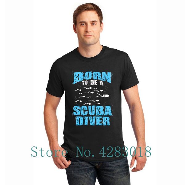 scuba diver born to be a scuba diver t shirt short sleeve loose men's t shirt clothes gents hilarious tee sport hooded sweatshirt hoodi