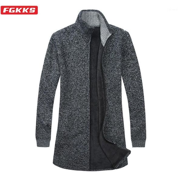 men's sweaters fgkks winter men casual brand men's comfortable long section sweater coat plus velvet warm cardigan male1, White;black
men's sweaters fgkks winter men casual brand men's comfortable long section sweater coat plus velvet warm cardigan male1, White;black