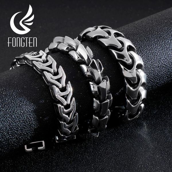 charm bracelets fongten viking cuban bracelet men punk rock retro stainless steel link chain male bangle jewelry, Golden;silver
charm bracelets fongten viking cuban bracelet men punk rock retro stainless steel link chain male bangle jewelry, Golden;silver