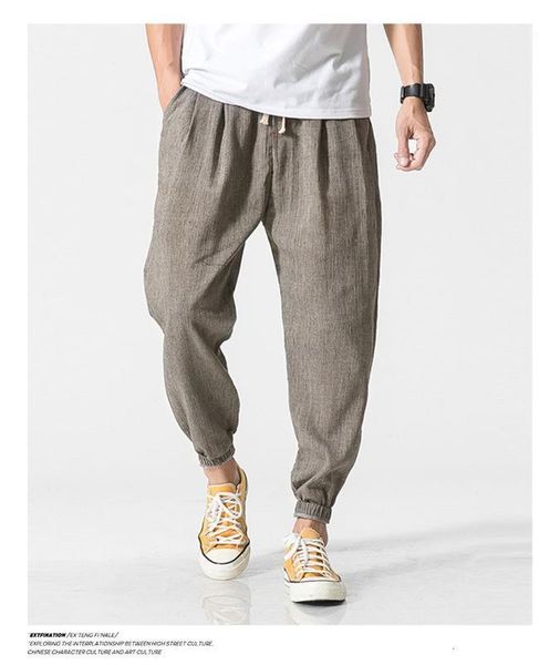 men's pants cotton linen casual harem men joggers man summer trousers male chinese style baggy 2021 harajuku clothe1, Black
men's pants cotton linen casual harem men joggers man summer trousers male chinese style baggy 2021 harajuku clothe1, Black