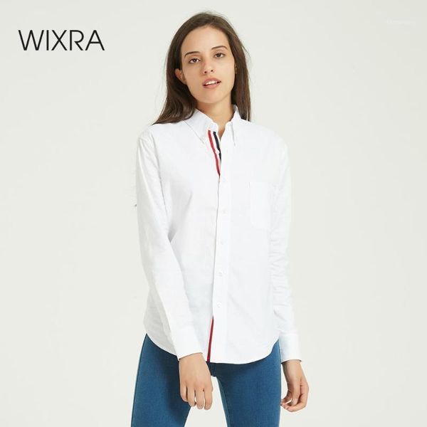wixra women white blouse ladies elegant long sleeve turn-down collar striped patchwork shirts 2020 autumn spring 1
wixra women white blouse ladies elegant long sleeve turn-down collar striped patchwork shirts 2020 autumn spring 1