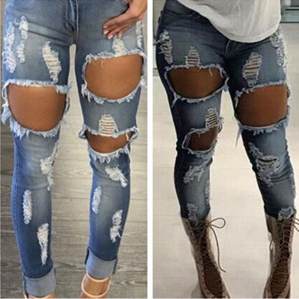 wholesale- 2017 jeans women destroyed ripped distressed woman fashion casual hole denim slim pants jeans trousers pants1, Blue
wholesale- 2017 jeans women destroyed ripped distressed woman fashion casual hole denim slim pants jeans trousers pants1, Blue