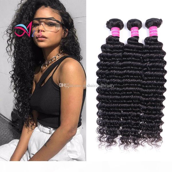ais hair brazilian virgin human hair deep wave 3 bundles natural 1b color indian peruvian malaysian hair extensions weaves unprocessed, Black
ais hair brazilian virgin human hair deep wave 3 bundles natural 1b color indian peruvian malaysian hair extensions weaves unprocessed, Black
