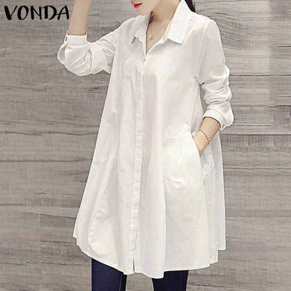 women's blouses & shirts vonda women blouse 2021 spring summer turn-down collar long sleeve shirt lady office female holiday blusa plu, White
women's blouses & shirts vonda women blouse 2021 spring summer turn-down collar long sleeve shirt lady office female holiday blusa plu, White