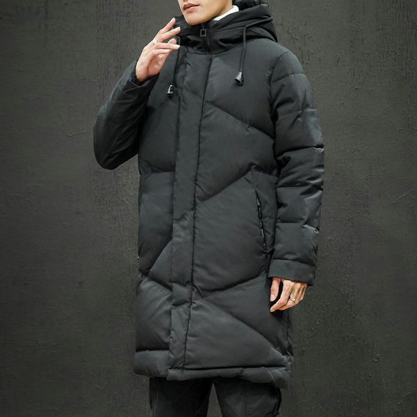 new style loose japanese winter mid-length down cotton jacket plus size men's clothing, Black
new style loose japanese winter mid-length down cotton jacket plus size men's clothing, Black