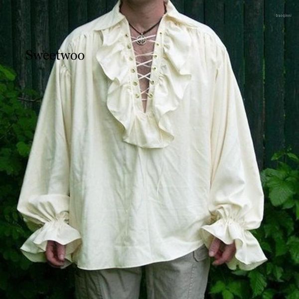 men bandage long sleeve shirt gothic man blouse plus size shirts1, White;black
men bandage long sleeve shirt gothic man blouse plus size shirts1, White;black
