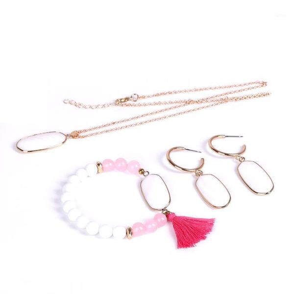 natural shell golden-color copper edging charm necklace rose quartz stone tassel bracelet boho earrings jewelry for women1, Golden;silver
natural shell golden-color copper edging charm necklace rose quartz stone tassel bracelet boho earrings jewelry for women1, Golden;silver