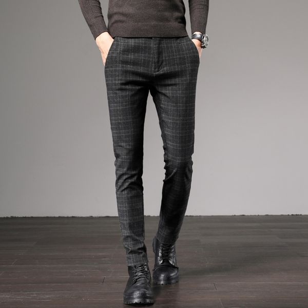 2020 autumn men's korean version slim elastic leggings youth casual pants casual pants plaid fashion trend men's handsome ybxq1, Blue
2020 autumn men's korean version slim elastic leggings youth casual pants casual pants plaid fashion trend men's handsome ybxq1, Blue