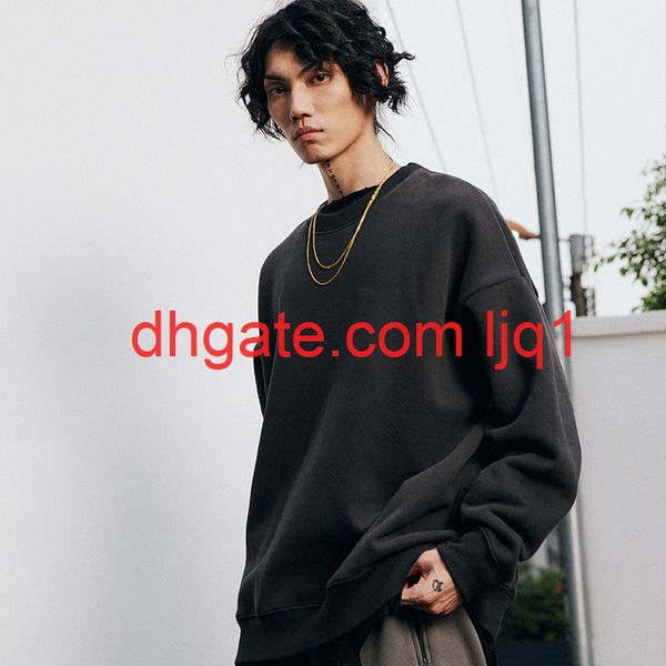 wxwovdy men's 350g autumn winter new oversize plush thick solid loose off shoulder round neck men's sweater, Black
wxwovdy men's 350g autumn winter new oversize plush thick solid loose off shoulder round neck men's sweater, Black