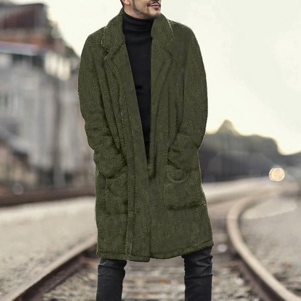 winter fashion men trench outerwear solid faux fleece long cardigan jacket furry double-sided coat tide plus size m-4xl1, Black
winter fashion men trench outerwear solid faux fleece long cardigan jacket furry double-sided coat tide plus size m-4xl1, Black