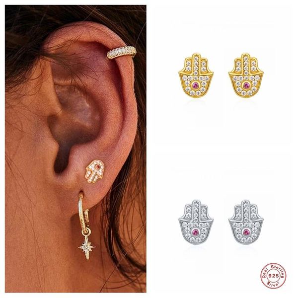 stud aide 925 sterling silver shiny micro pave cz hamsa earrings crystal palm ear jewelry birthday gift for women girls, Golden;silver
stud aide 925 sterling silver shiny micro pave cz hamsa earrings crystal palm ear jewelry birthday gift for women girls, Golden;silver