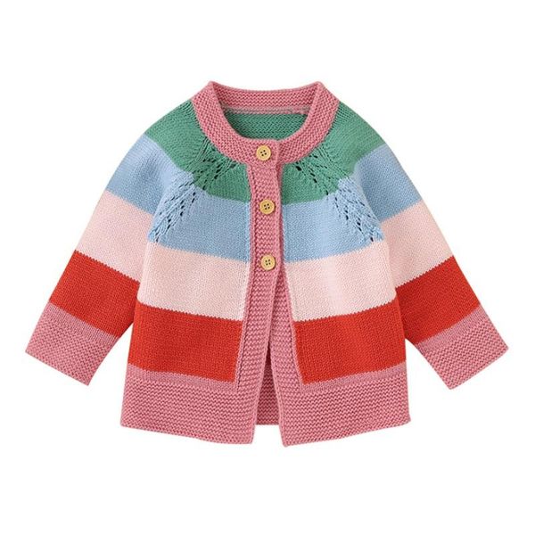 pullover winter baby sweater kids boys girls knit cardigan sweaters toddler rainbow striped fashion clothing fall cardigan2, Blue
pullover winter baby sweater kids boys girls knit cardigan sweaters toddler rainbow striped fashion clothing fall cardigan2, Blue