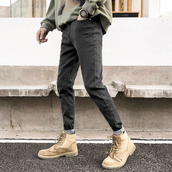 men's spring 2021 and winter new skinny elastic denies pants clothing 2p9q, Black
men's spring 2021 and winter new skinny elastic denies pants clothing 2p9q, Black