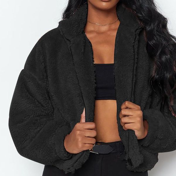 women's wool & blends woman jacket ladies faux fur coat winter warm overcoat zipper black brown outerwear short female jaqueta feminina
women's wool & blends woman jacket ladies faux fur coat winter warm overcoat zipper black brown outerwear short female jaqueta feminina