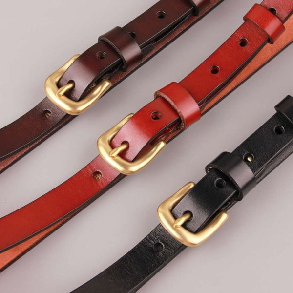 head layer pure cow copper women's korean versatile pin buckle anti allergy youth leather thin pants belt, Black;brown
head layer pure cow copper women's korean versatile pin buckle anti allergy youth leather thin pants belt, Black;brown