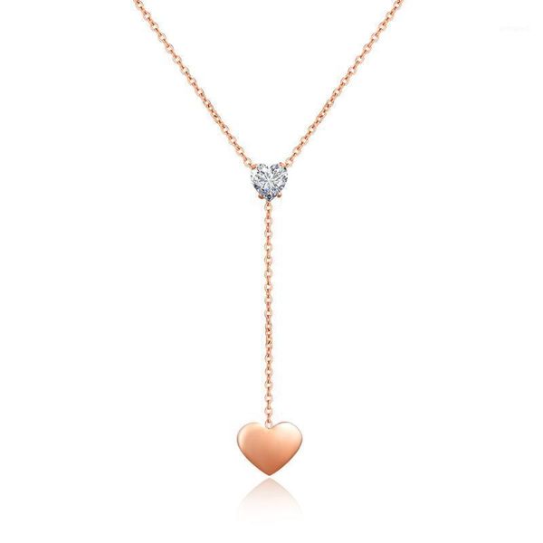 firebros rose gold stainless steel zircon heart pendant tassel necklace women choker collar jewelry accessories dropshipping1, Golden;silver
firebros rose gold stainless steel zircon heart pendant tassel necklace women choker collar jewelry accessories dropshipping1, Golden;silver