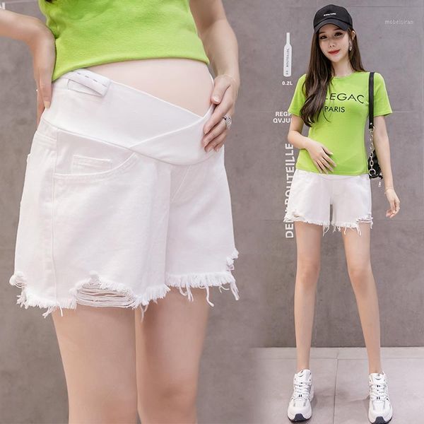 8888# maternity jeans shorts maternity jeans summer cropped denim pants belly support pants elastic waist trousers1, White
8888# maternity jeans shorts maternity jeans summer cropped denim pants belly support pants elastic waist trousers1, White