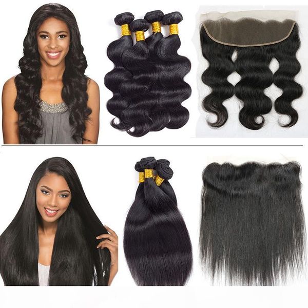 malaysian virgin body wave straight hair weave 4 bundles with 13x4 ear to ear lace frontal straight body wave human hair weaves closure, Black
malaysian virgin body wave straight hair weave 4 bundles with 13x4 ear to ear lace frontal straight body wave human hair weaves closure, Black