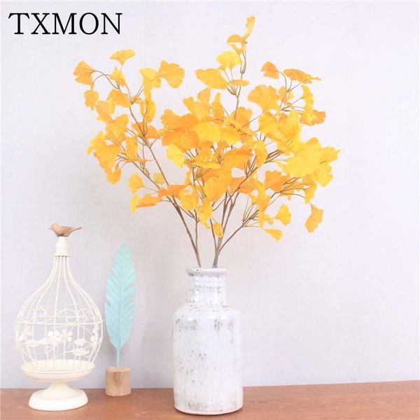 82cm autumn decoration silk artificial leaves yellow ginkgo leaf fake plants for home wedding decoration garden party decor1
82cm autumn decoration silk artificial leaves yellow ginkgo leaf fake plants for home wedding decoration garden party decor1