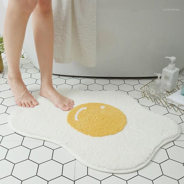 poached egg bath mats non-slip bathroom carpet cartoon pattern water absorption floor rug machine washable mordern home decor1
poached egg bath mats non-slip bathroom carpet cartoon pattern water absorption floor rug machine washable mordern home decor1