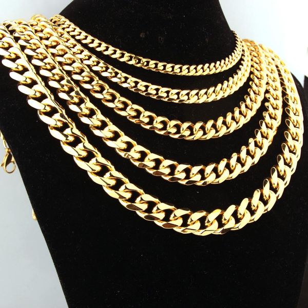 luxury men hip hop cuban cha necklaces stainless steel never fade 8/10/12/15/17/19mm width cuban chain necklace hiphop jewelry gift fashion, Golden;silver
luxury men hip hop cuban cha necklaces stainless steel never fade 8/10/12/15/17/19mm width cuban chain necklace hiphop jewelry gift fashion, Golden;silver
