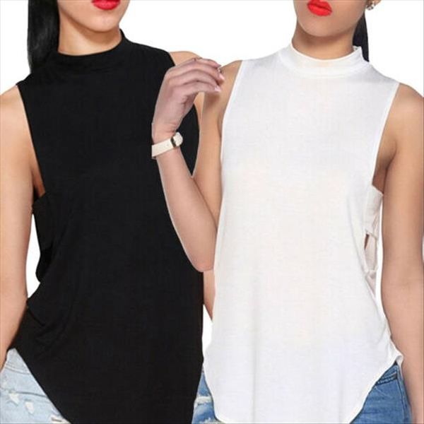 hirigin womens ladies camisoles backless high neck crop tank ladies solid color t shirt drop shipping, White
hirigin womens ladies camisoles backless high neck crop tank ladies solid color t shirt drop shipping, White