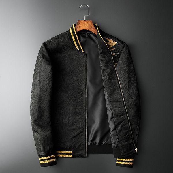 luxury men 2021 new rib embroidered flowers striped bird jackets abstract digital jacket # n241 adjp, Black;brown
luxury men 2021 new rib embroidered flowers striped bird jackets abstract digital jacket # n241 adjp, Black;brown
