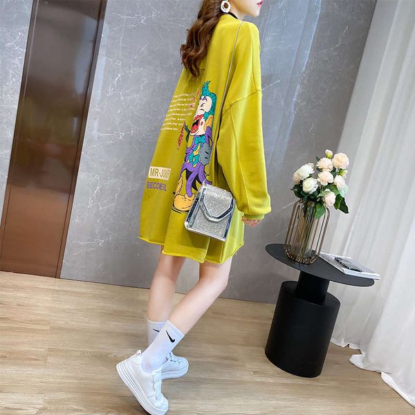 net red sweater women's loose korean version new autumn / winter 2020 mid length cartoon letter westernized jacket and skirt, Black
net red sweater women's loose korean version new autumn / winter 2020 mid length cartoon letter westernized jacket and skirt, Black