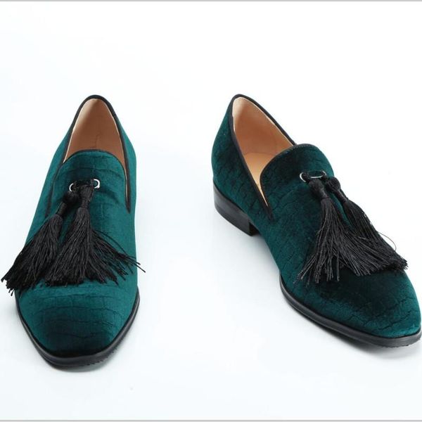 sapatos masculinos blue red velvet slipper tassel slip on loafers leather office dress formal shoes men wedding sapato social, Black
sapatos masculinos blue red velvet slipper tassel slip on loafers leather office dress formal shoes men wedding sapato social, Black