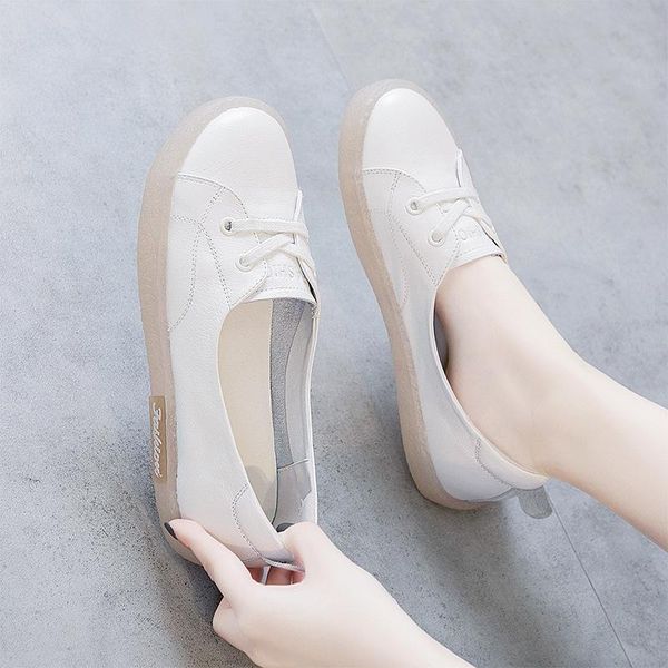 peas shoes female pregnant women social shoes pearl light four seasons single soft of flat o5-53, Black