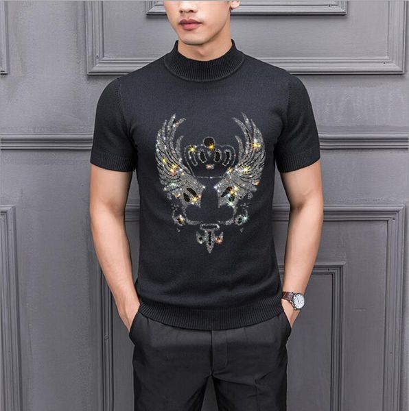 2021 new autumn winter pullover rhinestones sleeve short body-slimming tight sweater v5sd, White;black
2021 new autumn winter pullover rhinestones sleeve short body-slimming tight sweater v5sd, White;black