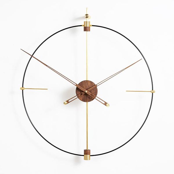 creative modern luxury wall clock metal gold walnut office luxury large size clocks wall home decor living room reloj gift d055
creative modern luxury wall clock metal gold walnut office luxury large size clocks wall home decor living room reloj gift d055