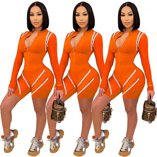 designer jumpsuits fashion long sleeve short pants womens slim jumpsuits casual females clothing lines panelled wimens, Black;white 
designer jumpsuits fashion long sleeve short pants womens slim jumpsuits casual females clothing lines panelled wimens, Black;white