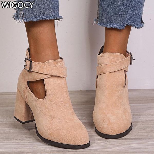 winter 2020 women's boots round head zipper buckle high-heeled women's boots short women shoes mujer ankle shoes d12591, Black
winter 2020 women's boots round head zipper buckle high-heeled women's boots short women shoes mujer ankle shoes d12591, Black