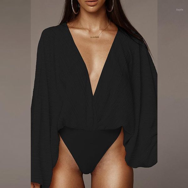 2020 summer jumpsuit female pleated loose long-sleeved v-neck straight tights jumpsuit female knitted women's1, Black;white
2020 summer jumpsuit female pleated loose long-sleeved v-neck straight tights jumpsuit female knitted women's1, Black;white