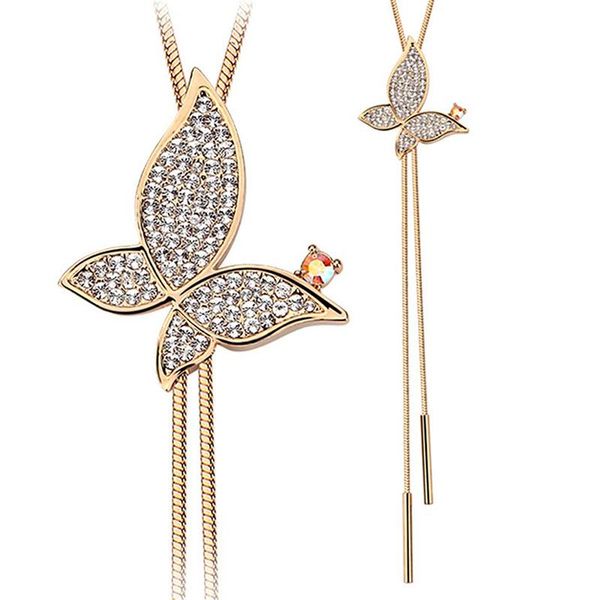 fashion crystal butterfly crystal pendant pendant tassel necklace for women sweater chain christmas gifts clothes accessories, Silver
fashion crystal butterfly crystal pendant pendant tassel necklace for women sweater chain christmas gifts clothes accessories, Silver