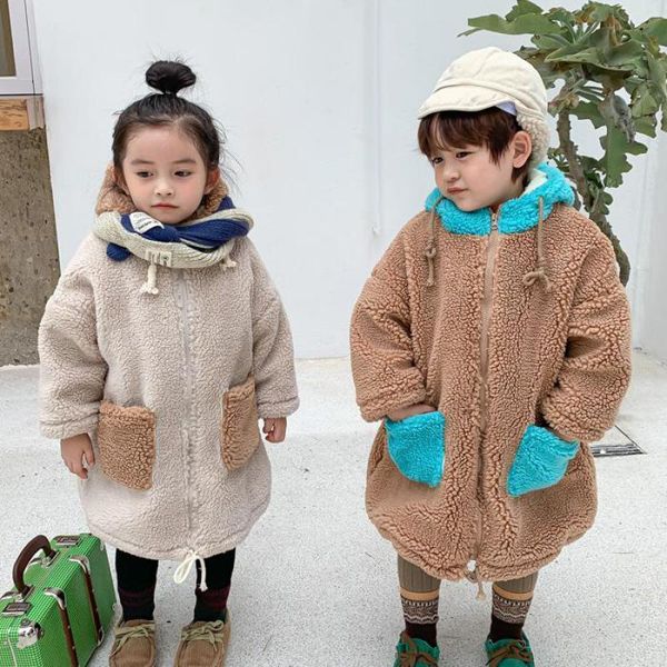 fashion baby girl winter jacket plus velvet thick toddler child warm sheep like coat wool baby boy coat girls clothes 1-6 year lj201125, Blue;gray
fashion baby girl winter jacket plus velvet thick toddler child warm sheep like coat wool baby boy coat girls clothes 1-6 year lj201125, Blue;gray