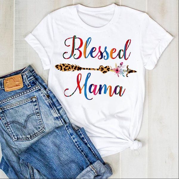 women lady blessed mama arrow leopard print printed ladies summer t tee tshirt womens female shirt clothes graphic t shirt, White
women lady blessed mama arrow leopard print printed ladies summer t tee tshirt womens female shirt clothes graphic t shirt, White