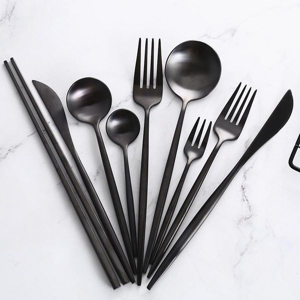 black dinnerware matte black cutlery set silverware set 18 10 stainless steel dinnerware set spoons forks and knives dropship h jllpmg
black dinnerware matte black cutlery set silverware set 18 10 stainless steel dinnerware set spoons forks and knives dropship h jllpmg