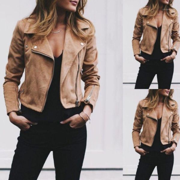 womens plus size long sleeve short coat faux suede lapel motorcycle biker jacket1, Black;brown
womens plus size long sleeve short coat faux suede lapel motorcycle biker jacket1, Black;brown