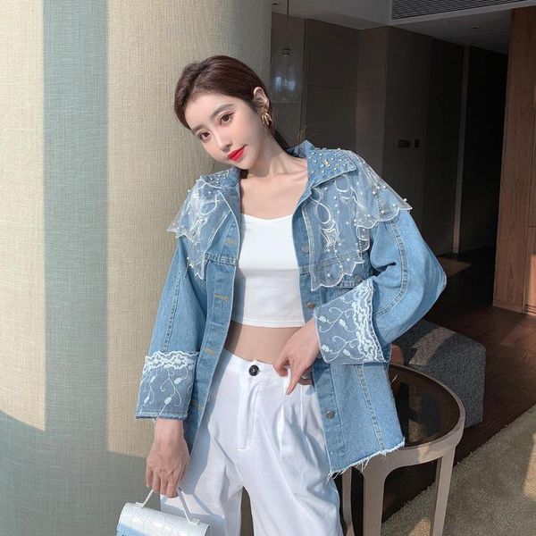 new style lace diamond retro short short small heavy tassel denim jacket women, Black;brown
new style lace diamond retro short short small heavy tassel denim jacket women, Black;brown