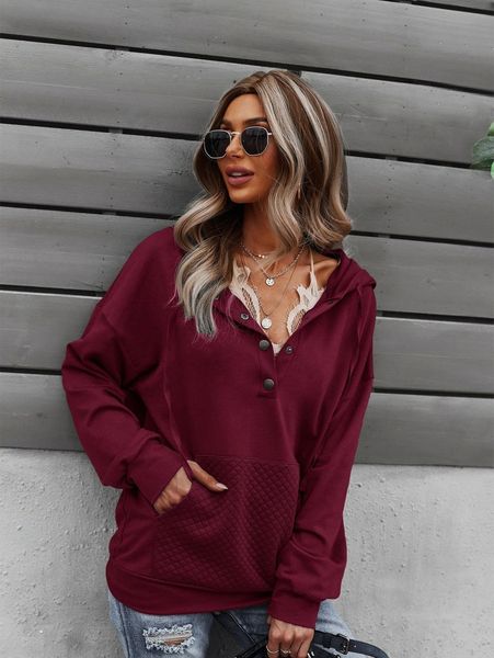 solid kangaroo pocket button detail drawstring hoodie c1rs#, White;black
solid kangaroo pocket button detail drawstring hoodie c1rs#, White;black