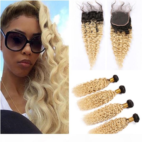 blonde ombre peruvian wet and wavy human hair closure with bundles #1b 613 ombre water wave virgin hair weaves 4bundles with closure, Black;brown
blonde ombre peruvian wet and wavy human hair closure with bundles #1b 613 ombre water wave virgin hair weaves 4bundles with closure, Black;brown