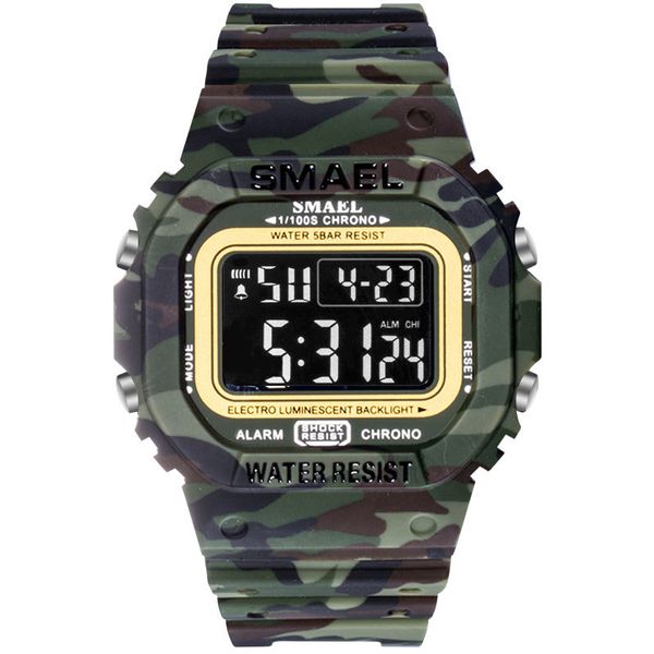 new smael ditigal watch boy mens student waterproof luminous fashion trend watch green camouflage plastic watches birthday gift a01a3, Slivery;brown
new smael ditigal watch boy mens student waterproof luminous fashion trend watch green camouflage plastic watches birthday gift a01a3, Slivery;brown