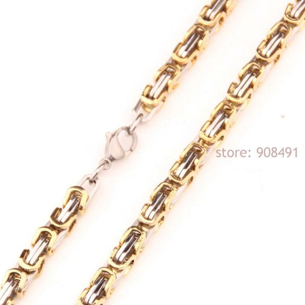 sell mens silver gold durable stainless steel 6mm byzantine link necklace or bracelet chain 7in-40in
sell mens silver gold durable stainless steel 6mm byzantine link necklace or bracelet chain 7in-40in