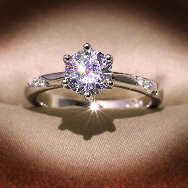 new white gold imitation moss stone eight hearts and eight arrows ring female one simple six claw wedding ring zircon, Golden;silver
new white gold imitation moss stone eight hearts and eight arrows ring female one simple six claw wedding ring zircon, Golden;silver