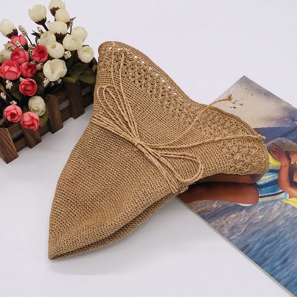 2020 new handmade filament crochet straw hat beach hat folding straw hat bow fisherman, Blue;gray
2020 new handmade filament crochet straw hat beach hat folding straw hat bow fisherman, Blue;gray