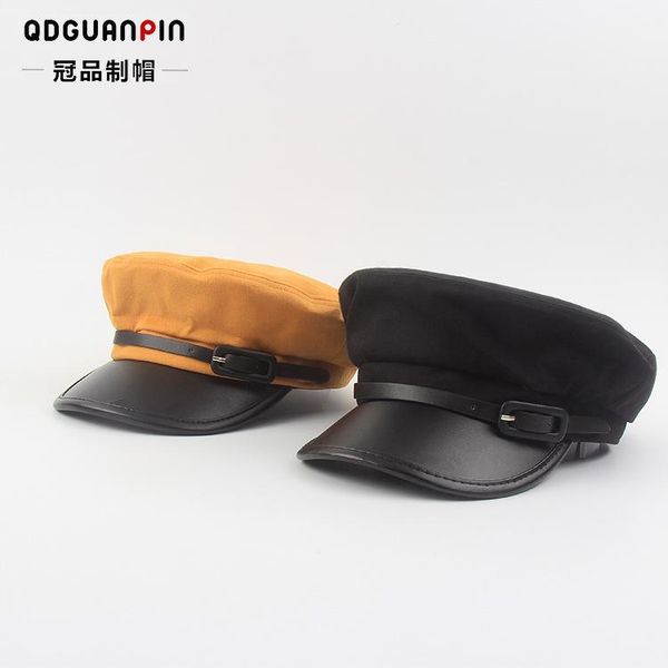 2020korean version of autumn flat-ed leisure women's navy cap,british retro octagonal octagonal hat casual duck tongue beret, Blue;gray
2020korean version of autumn flat-ed leisure women's navy cap,british retro octagonal octagonal hat casual duck tongue beret, Blue;gray