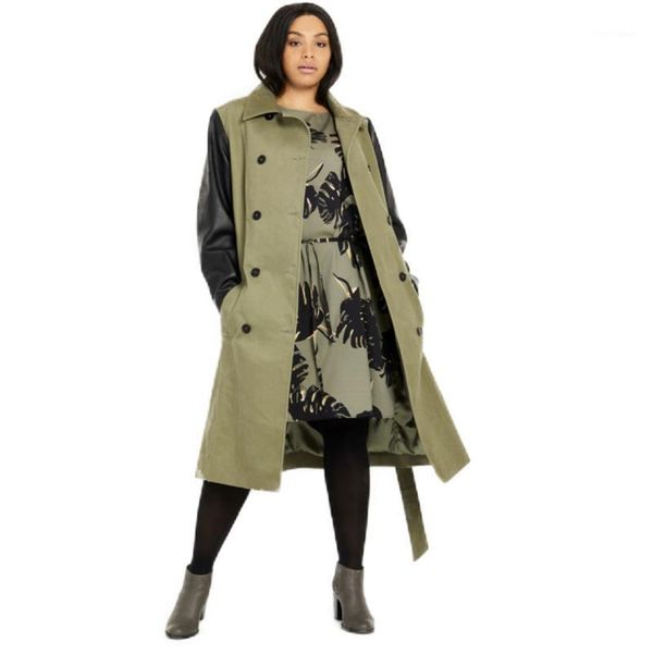 women's jackets kissmilk europe and america style large size casual temperament personality stitching lapel belt double-breasted trench, Black;brown
women's jackets kissmilk europe and america style large size casual temperament personality stitching lapel belt double-breasted trench, Black;brown